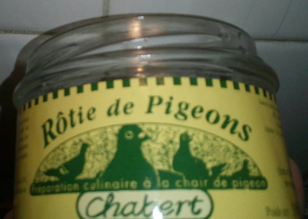 Rôtie de pigeons