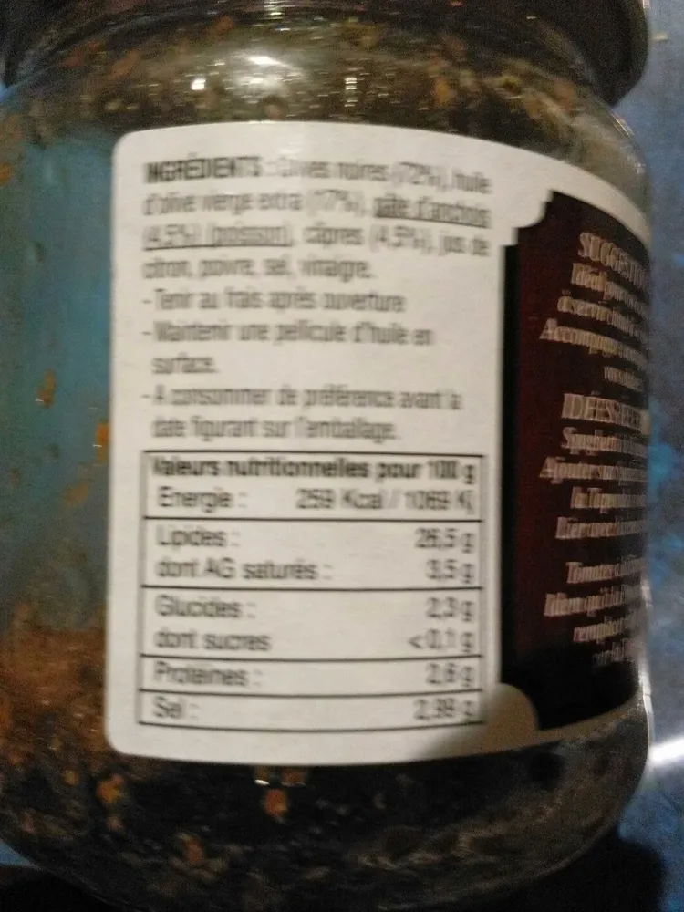 Tapenade à l'Ancienne