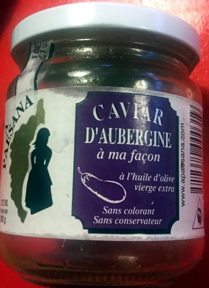 Caviar d'Aubergine à ma façon
