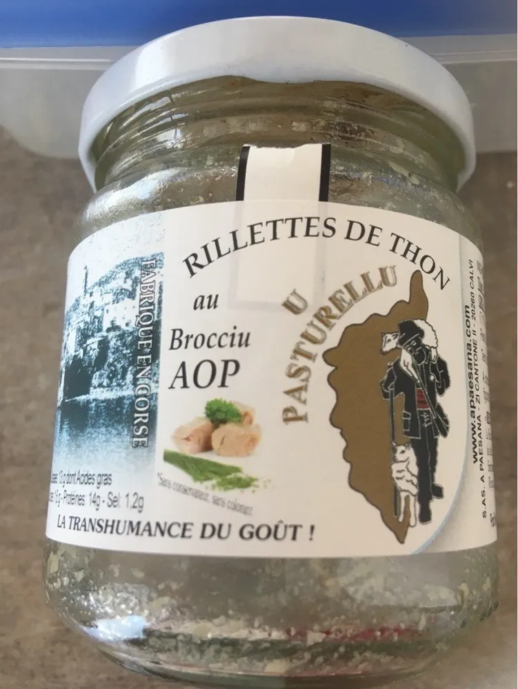 Rillette de thon au brocciu AOP