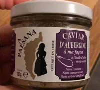 Caviar d’aubergine huile d’olive vierge extra