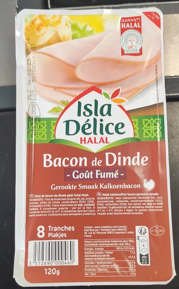 Bacon de dinde