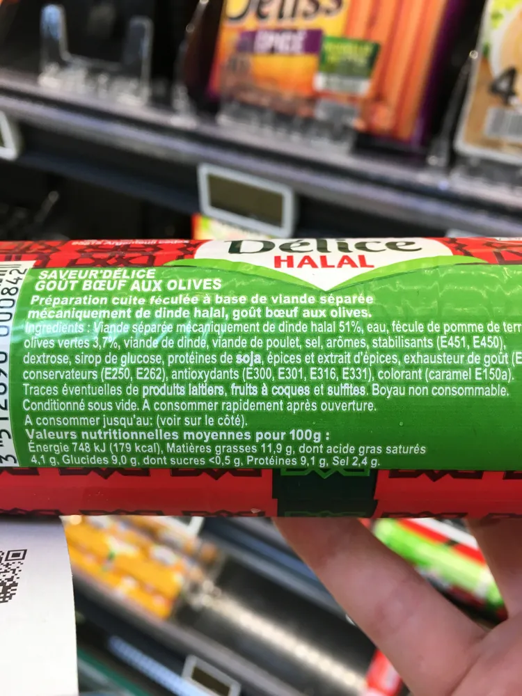 Saucisdelice Volaille / Boeuf,