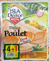 Délice de poulet doré au four 5 tranches