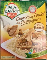 Emincés de Poulet aux Champignons riz basmati