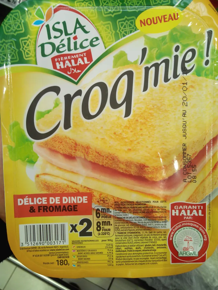 Croq'mie - Délice de dinde & fromage