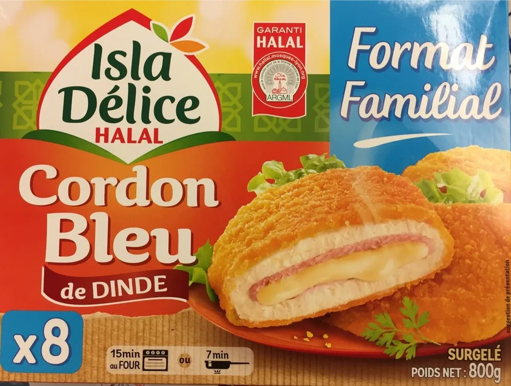 Cordon bleu de dinde x8