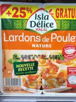 Lardons de poulet nature (+25 % gratuit)