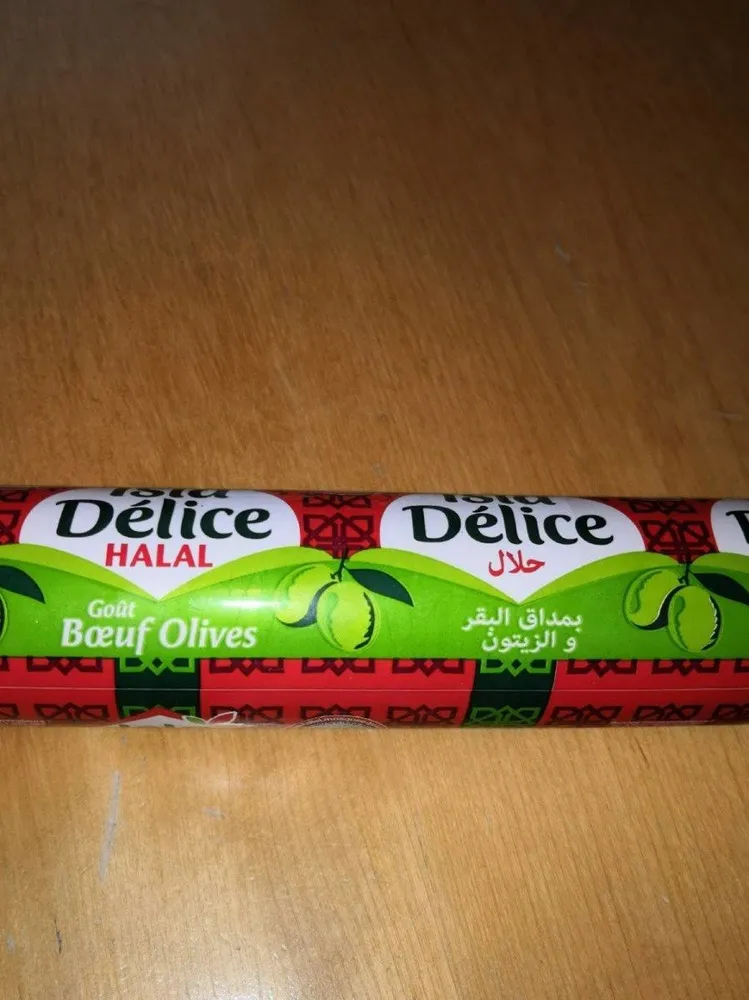 Isla Délice halal goût bœuf olives