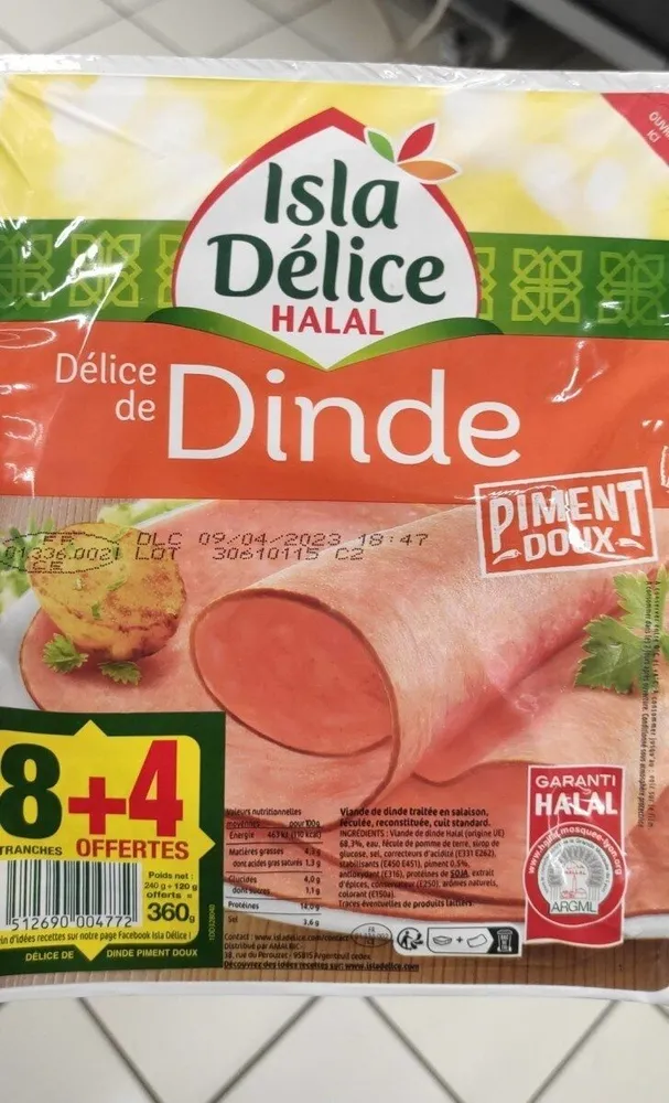 Isla délice HALAL Dinde