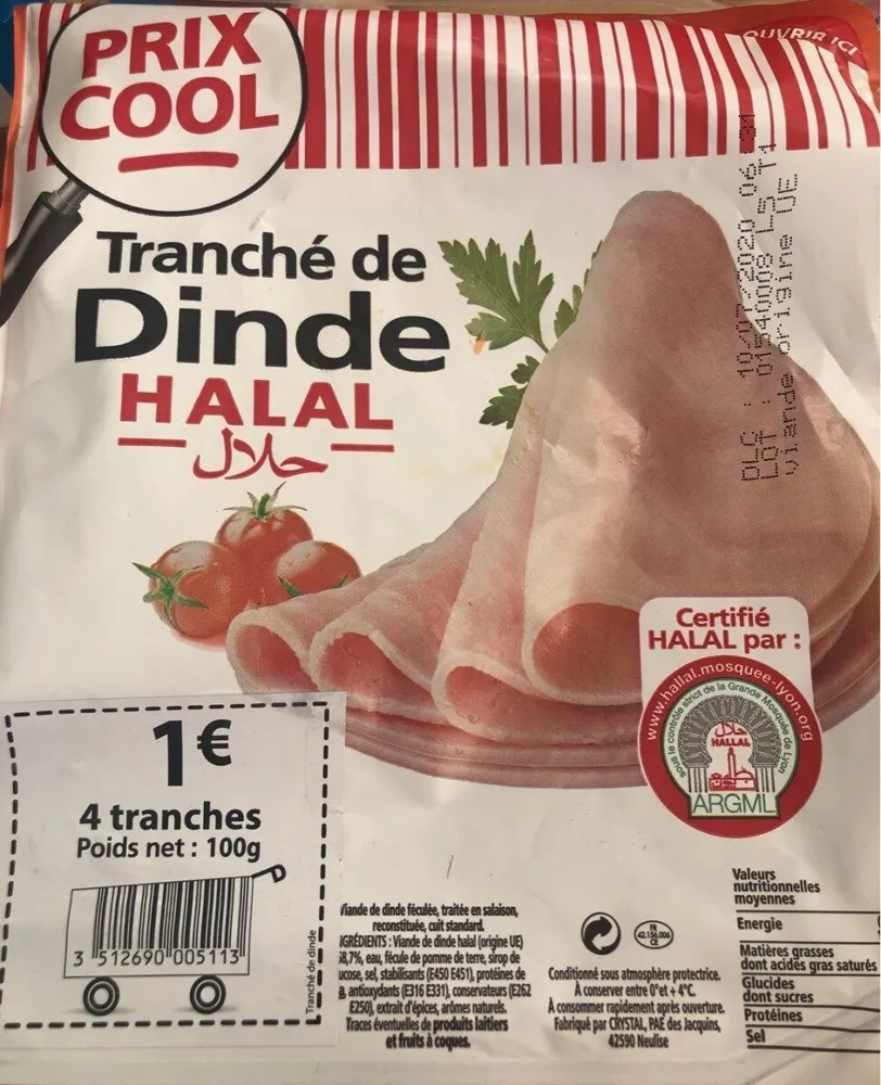 Tranché de dinde HALAL