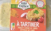 poulet et crème de curry à tartiner