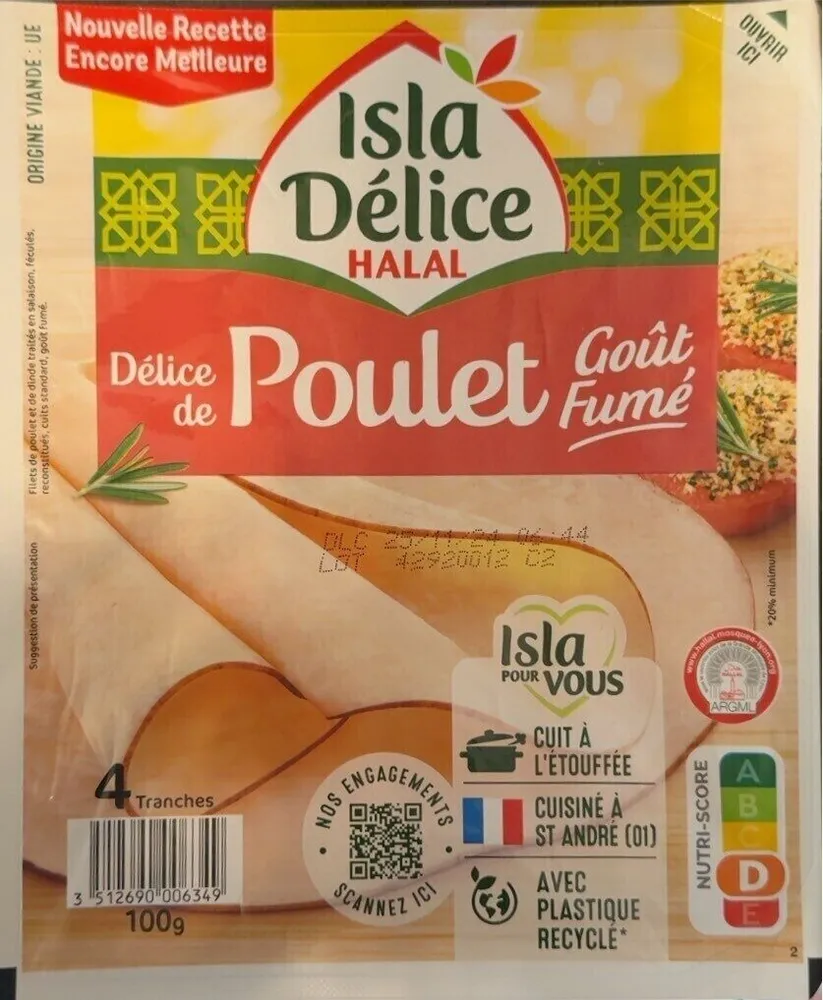 Délice de Poulet goût fumé