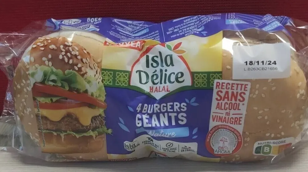 4 burgers géants