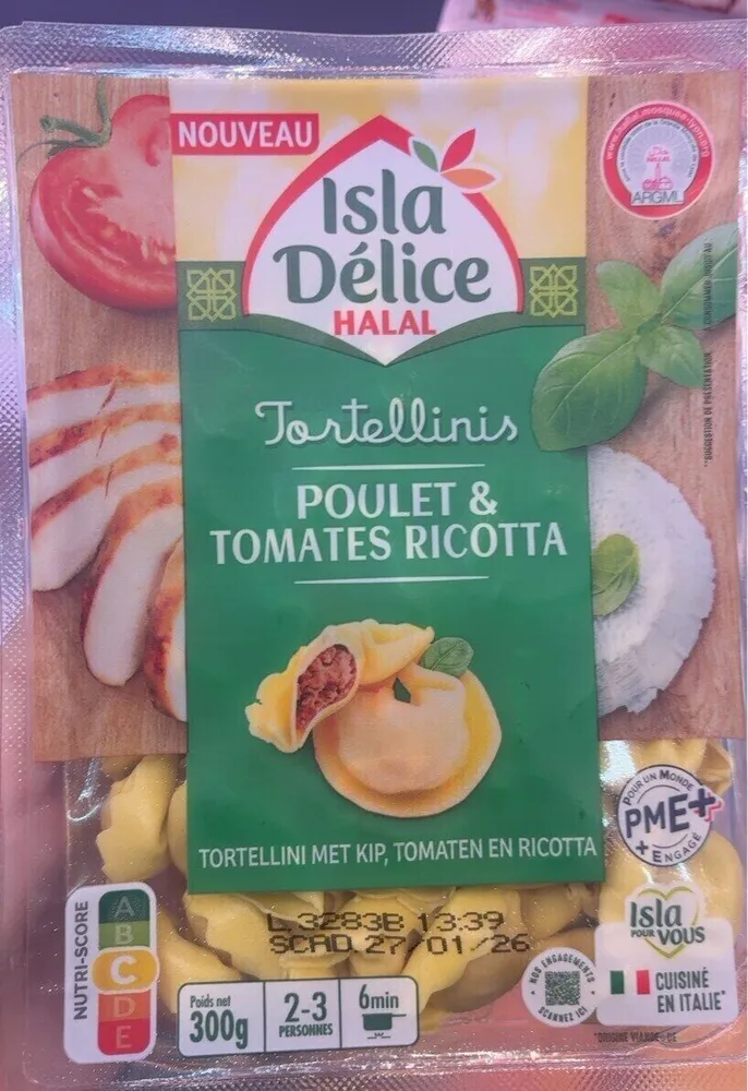 tortellinis poulet et tomates ricott