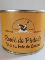 Roulé de pintade farci au foie de canard