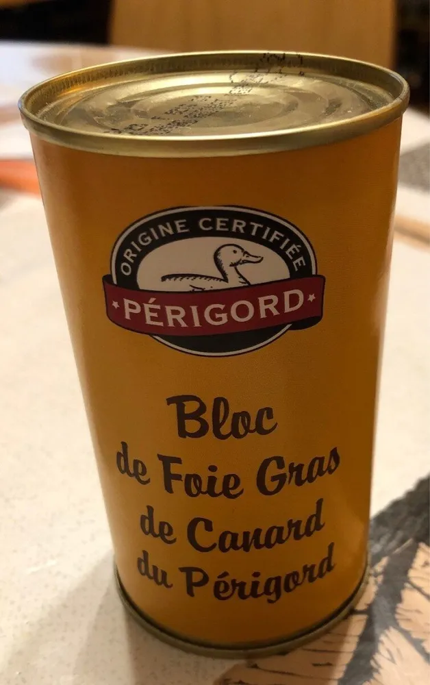 Bloc foie gras de canard du perigord