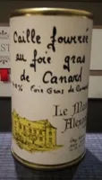 Caille fourrée au foie gras de canard