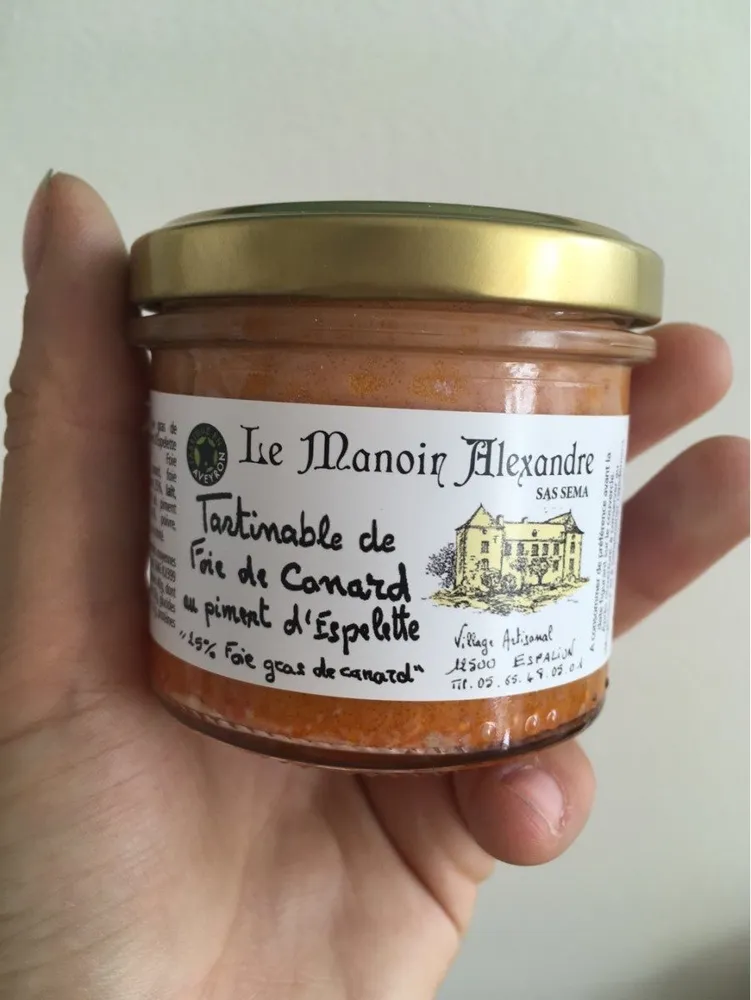 Tartinade de foie de Canard au piment d'espelette