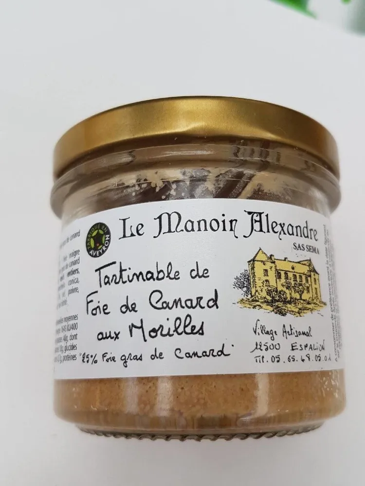 Tartinable de foie de canard aux morilles