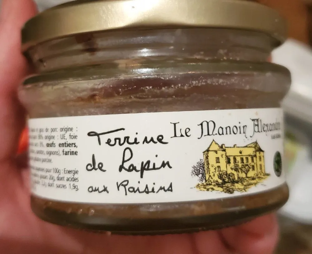 Terrines de Lapin aux raisins