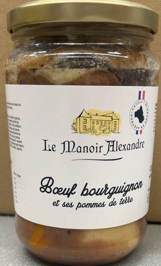 Boeuf bourguignon et ses pommes de terre