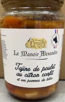 tajine de poulet au citron confit et ses pommes de terre