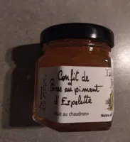 Confit poires au piment d Espelette