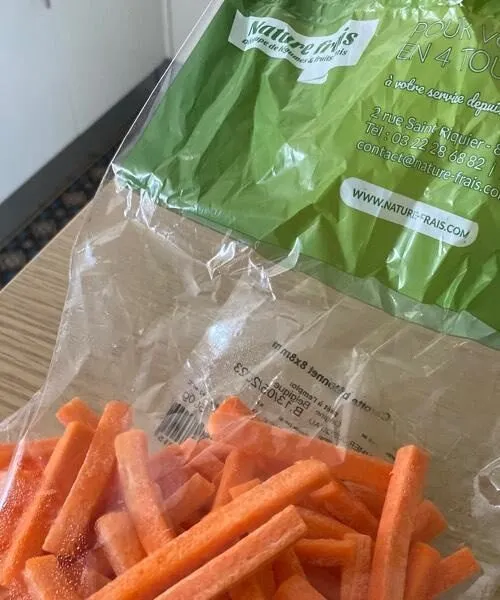 Carottes bâtonnets