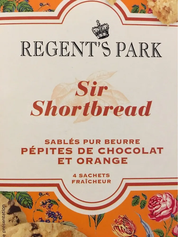 Shortbreads chocolat orange