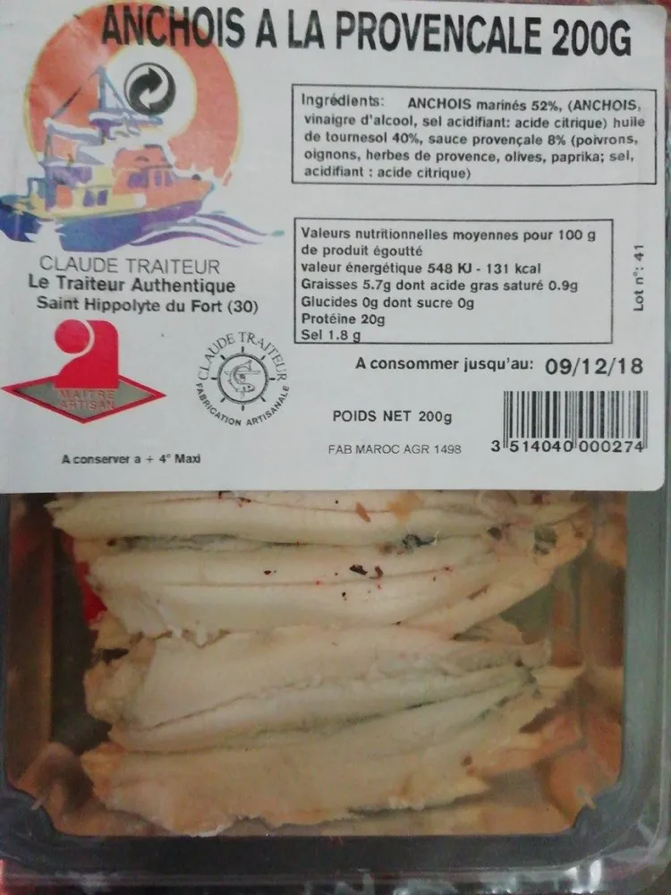 Anchois à la provençale