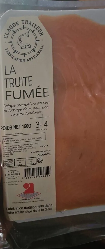 La truite fumée