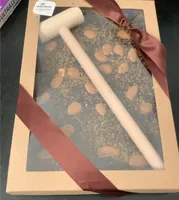 Tablette de chocolat noir amandes éclats de caramel bio