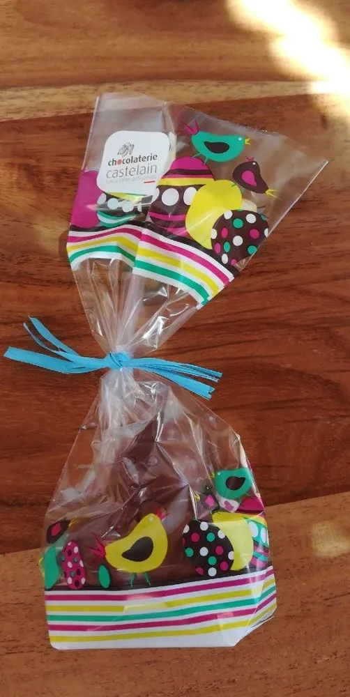 Poule au chocolat au lait bio / équitable