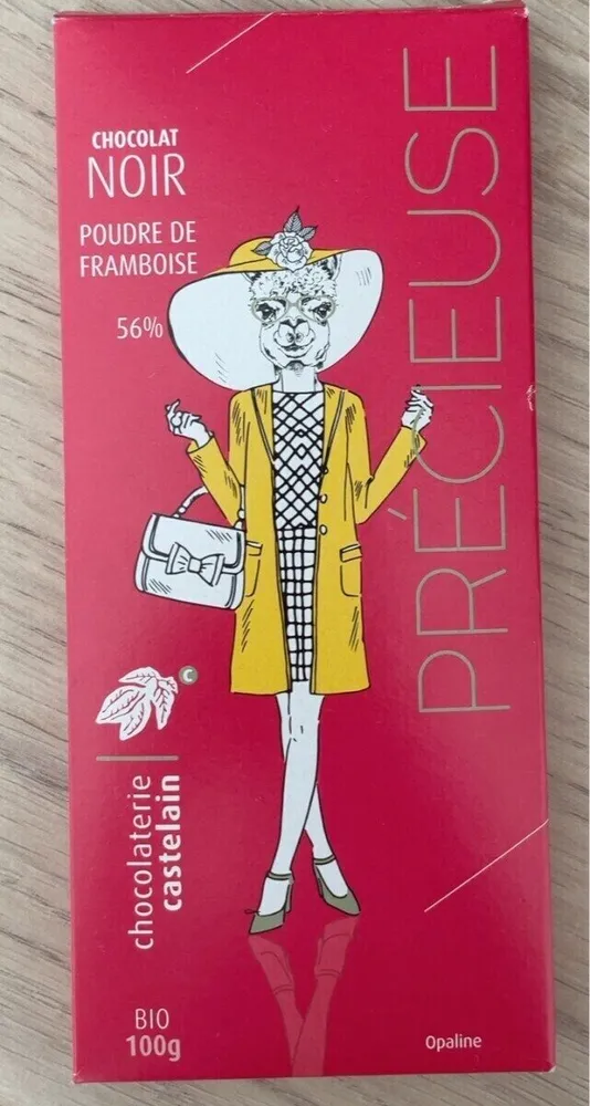 Chocolat noir poudre de framboise