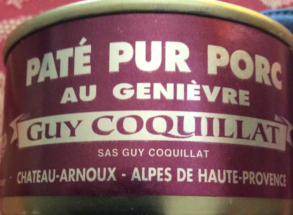 Paté pur porc au genièvre