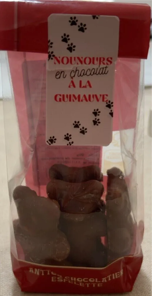 Nounours  en chocolat à la guimauve