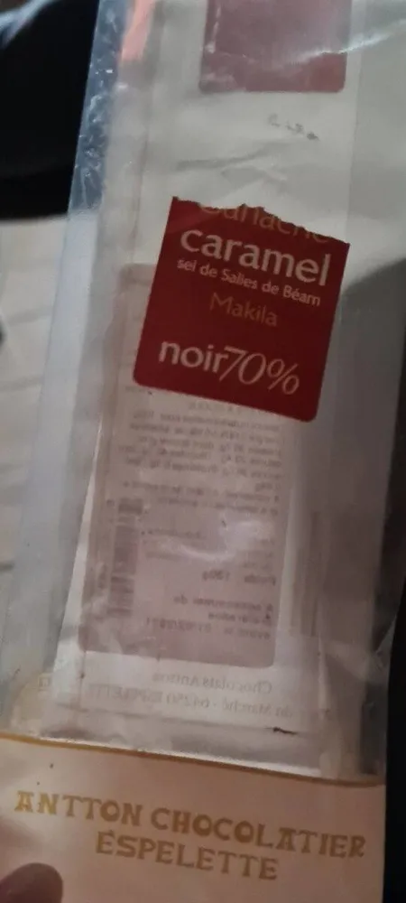 Ganache chocolat noir caramel salée