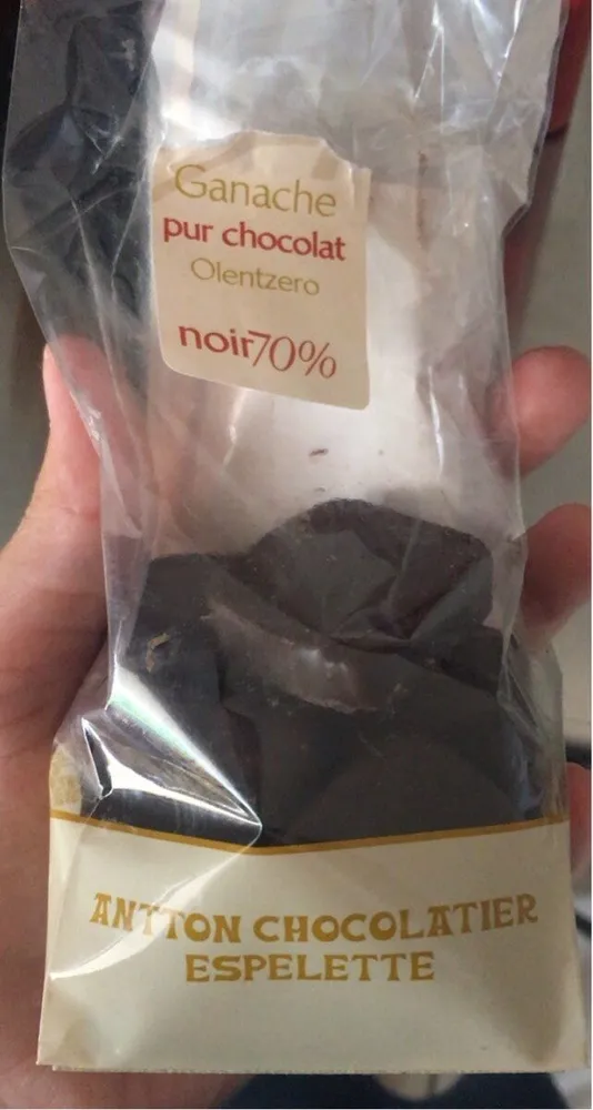 Poche ganache noir amer