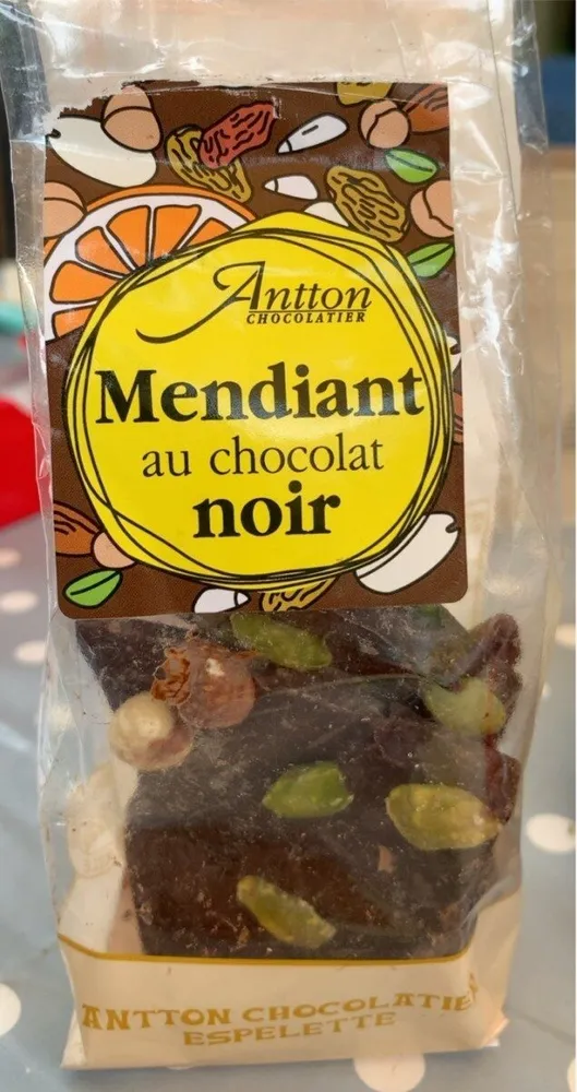 Mendiant au chocolat noir