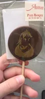 Sucette au chocolat au lait