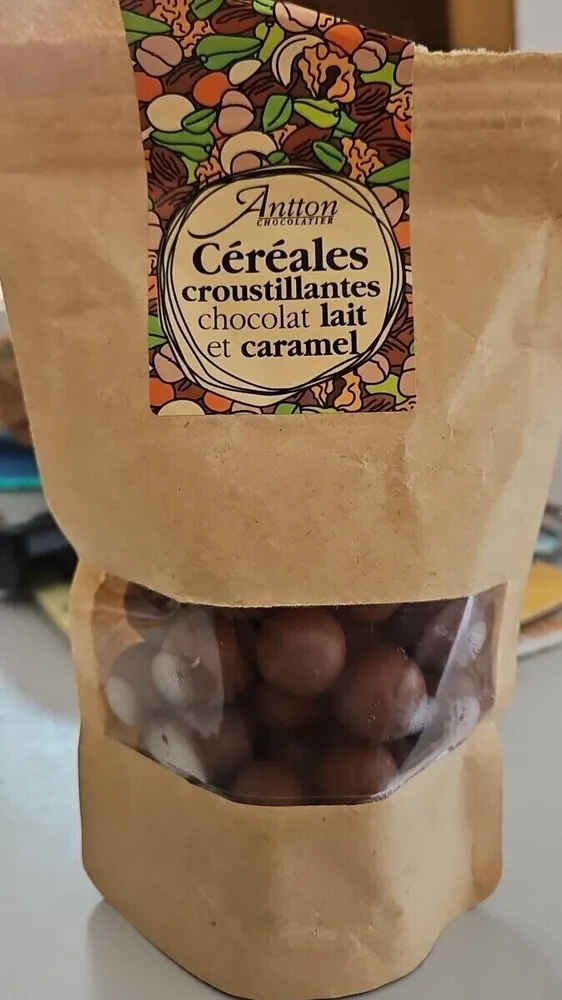 Céréales croustillantes chocolat lait et caramel