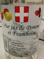 Pur jus de pomme et framboise