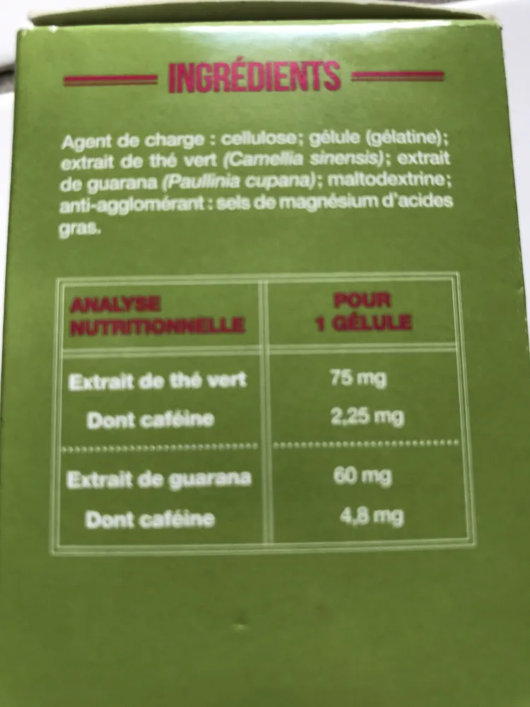 Nutrisanté Thé Vert Guarana 45 Gélules