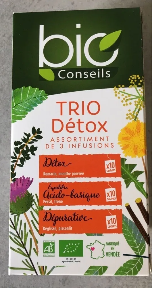 Trio Détox infusions