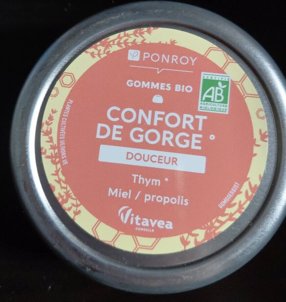 Gomme bio confort de gorge