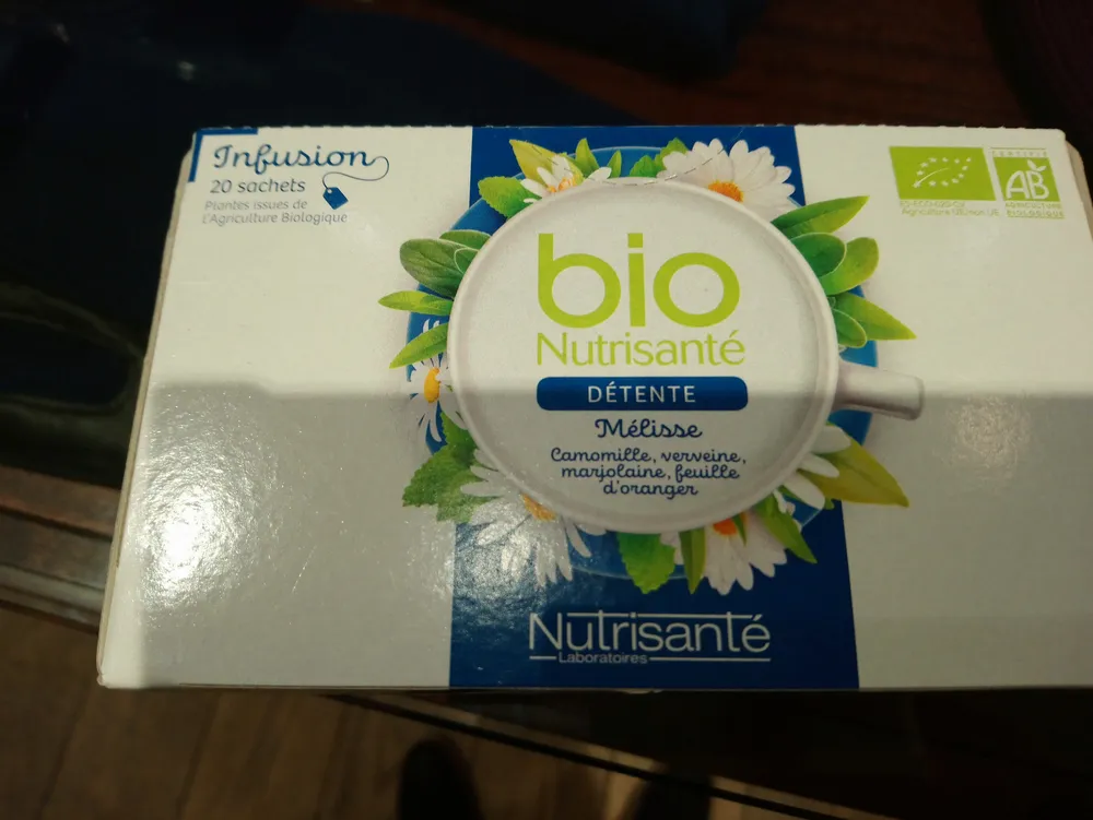 Nutrisanté Infusion Bio Détente 20 Sachets