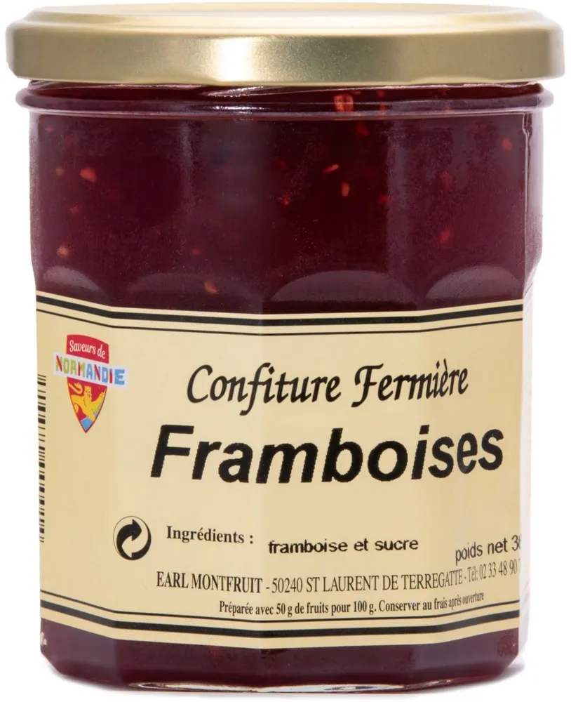 Confiture de framboises artisanale NORMANDIE GOURMANDE