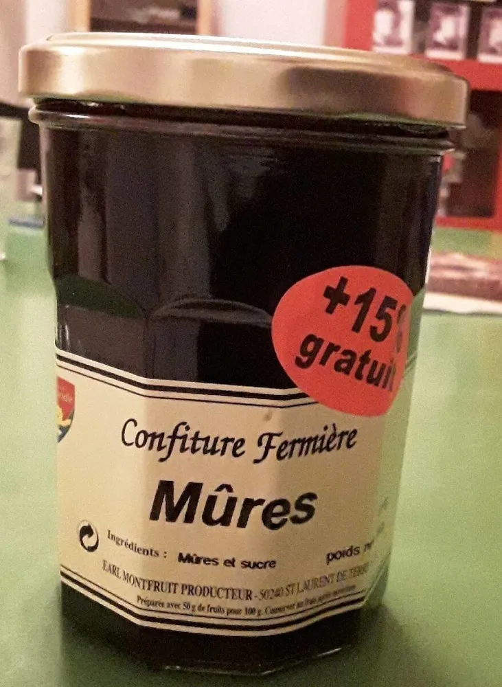 Confiture fermière Mûres