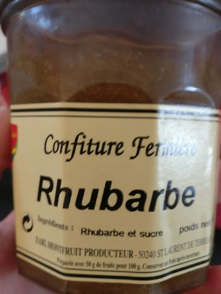 Confiture de rhubarbe artisanale NORMANDIE GOURMANDE